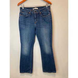 Levi's 515 Medium Wash Bootcut Denim Jeans Sz 8S